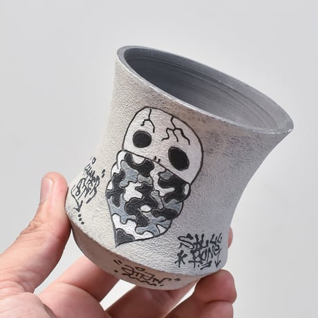ハイパーポットクリエイター  "阿萬"【Bandana skull Pot 】RF23068