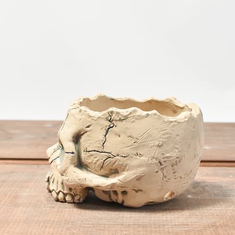 Matasuke Tatsumi（TEATOYA'S GALLERY）【Skull pot WHITE 】RFMT2409010