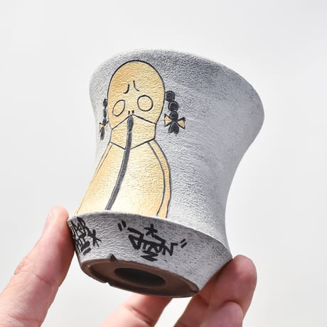 ハイパーポットクリエイター  "阿萬"【Gold Skull pot】RFAM24009