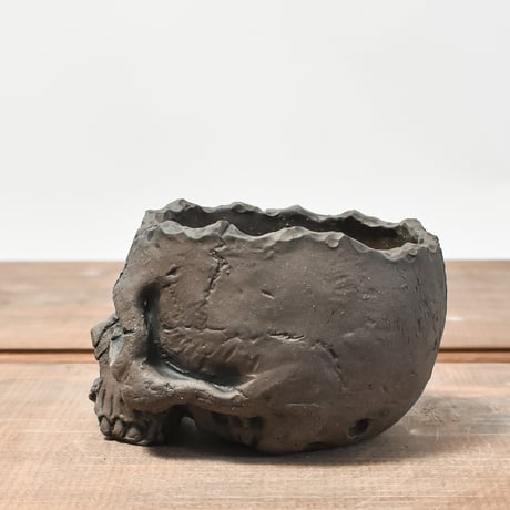 Matasuke Tatsumi（TEATOYA'S GALLERY）【Skull pot BLACK】RFMT2409004