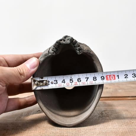 Matasuke Tatsumi（TEATOYA'S GALLERY）【Skull supine pot Black】A