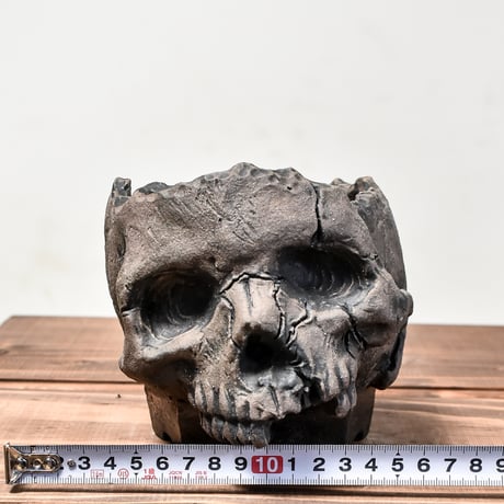 Matasuke Tatsumi（TEATOYA'S GALLERY）【Skull pot BLACK 大】RFMT24024(T)