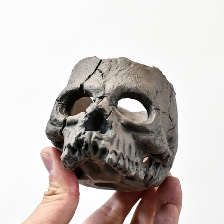 Matasuke Tatsumi（TEATOYA'S GALLERY）【Skull hole pot Black】A