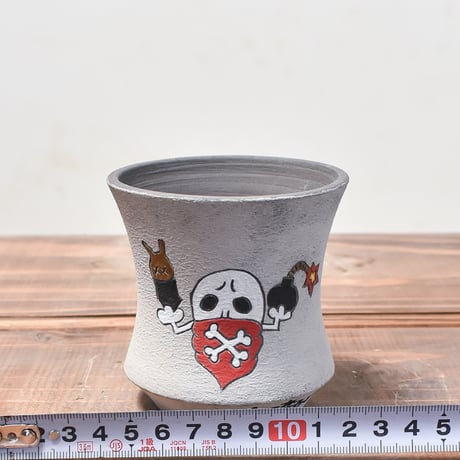 ハイパーポットクリエイター  "阿萬"【Bandanna Skull pot】RFAM24023B