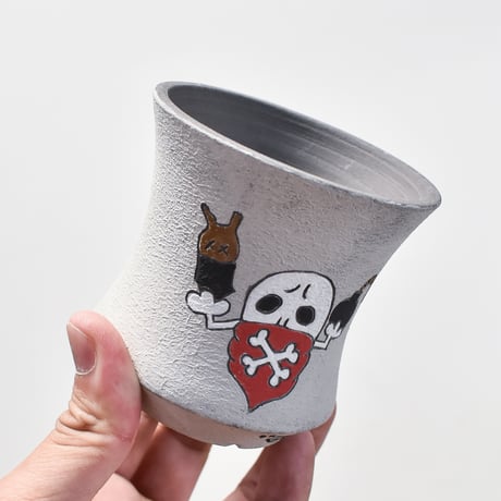 ハイパーポットクリエイター  "阿萬"【Bandanna Skull pot】RFAM24023B