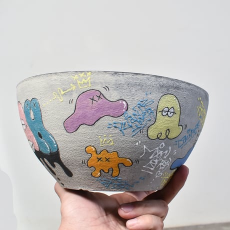 ハイパーポットクリエイター  "阿萬"【Monster Graffiti Pot 】大鉢 RFAM23088