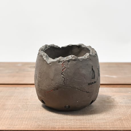 Matasuke Tatsumi（TEATOYA'S GALLERY）【Skull pot BLACK 】RFMT2409001