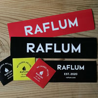 【送料無料】RAFLUM ステッカー【Sサイズ各色1枚、Mサイズ1枚、Lサイズ各色1枚、6枚入りセット】 RFST003