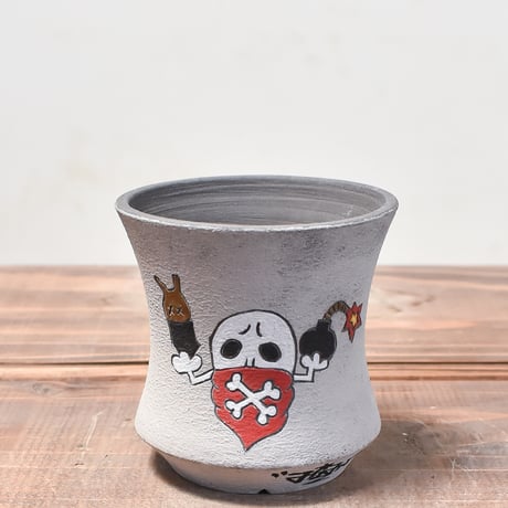 ハイパーポットクリエイター  "阿萬"【Bandanna Skull pot】RFAM24023B