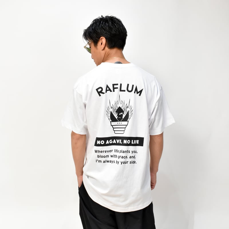 RAFLUM Tee on NEWTRAL Blank 【Agave Monster】 WHT
