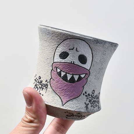 ハイパーポットクリエイター  "阿萬"【Bandana skull Pot 】RFAM23107