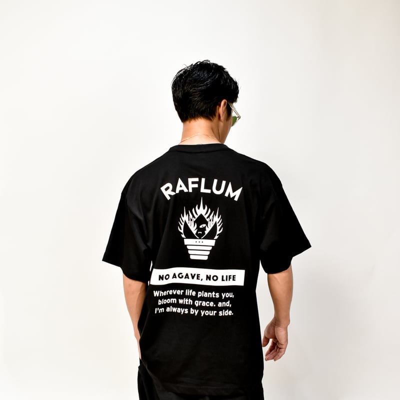 RAFLUM Tee on NEWTRAL Blank 【Agave Monster】 BLK