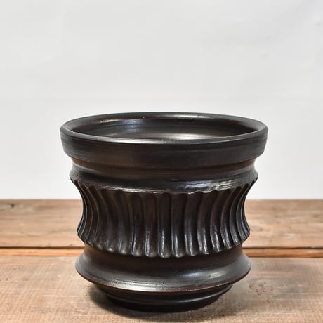 植木鉢　xiao.pottery / 蕭窯生活工作室　ブラウン 植木鉢 xiao.pottery / 蕭窯生活工作室 ブラウン