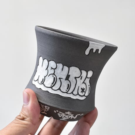 ハイパーポットクリエイター  "阿萬"【Graffiti pot  BLACK】RFAM24028