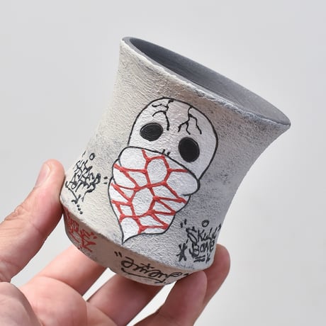 ハイパーポットクリエイター  "阿萬"【Bandana skull Pot 】RF23067