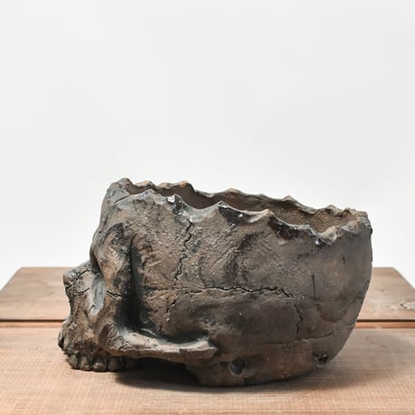 Matasuke Tatsumi（TEATOYA'S GALLERY）【Skull pot BLACK 大 】RFMT2409012