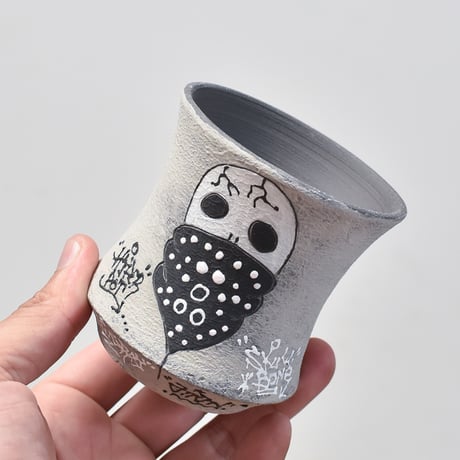 ハイパーポットクリエイター  "阿萬"【Bandana skull Pot 】RF23070