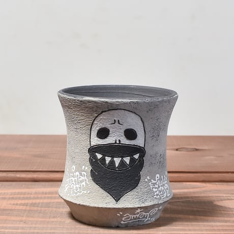 ハイパーポットクリエイター  "阿萬"【Bandana skull Pot 】RFAM23110