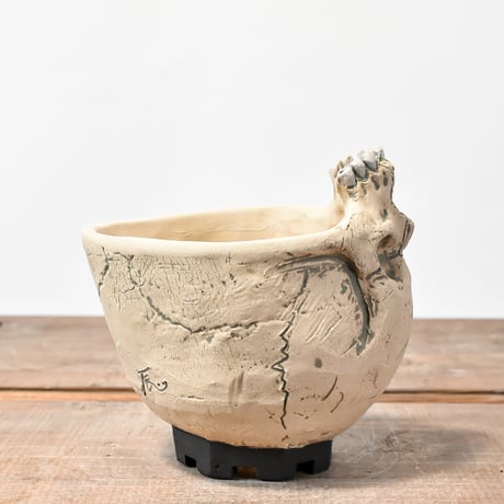 Matasuke Tatsumi（TEATOYA'S GALLERY）【Skull supine pot White 】D