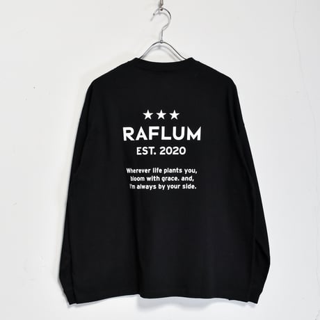【RAFLUM "3" STAR LS TEE】BLK(T) RFTS2204