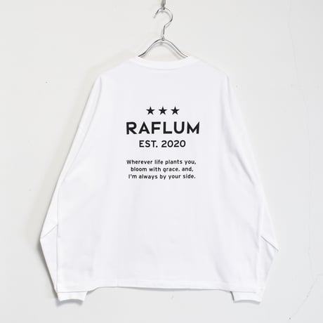 【RAFLUM "3" STAR LS TEE 】WHT(T) RFTS2205