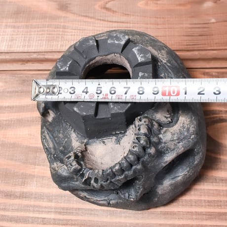 Matasuke Tatsumi（TEATOYA'S GALLERY）【Diagonal Skull pot Black】B
