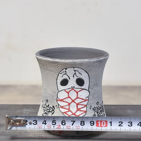 ハイパーポットクリエイター  "阿萬"【Bandana skull Pot 】RF23067