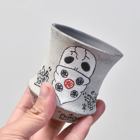 ハイパーポットクリエイター  "阿萬"【Bandana skull Pot 】RF23069
