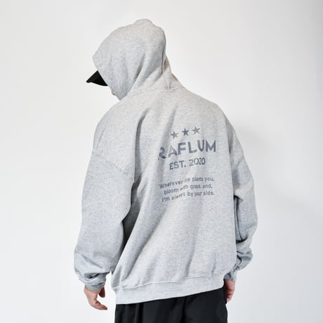 【RAFLUM "3" STAR HOODIE 】GRY RFSW2411002-1/FSW2411002-2