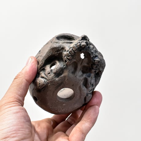 Matasuke Tatsumi（TEATOYA'S GALLERY）【Skull pot BLACK 】RFMT25030061/RFMT25030062