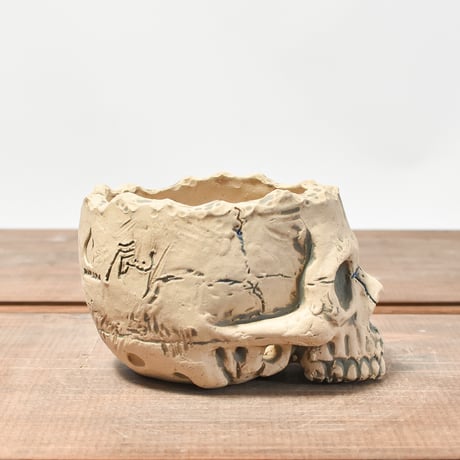 Matasuke Tatsumi（TEATOYA'S GALLERY）【Skull pot WHITE 】RFMT2409010