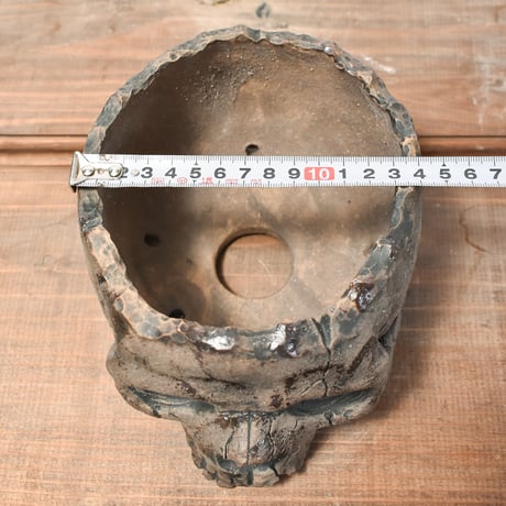 Matasuke Tatsumi（TEATOYA'S GALLERY）【Skull pot BLACK 大 】RFMT2409012