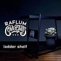 RAFLUM×COVERALLS "ラダーシェルフ"【 ladder shelf 】植物棚/プランツシェルフ/植物用の棚/アイアンシェルフ/アイアンウッドシェルフ RFCA23006