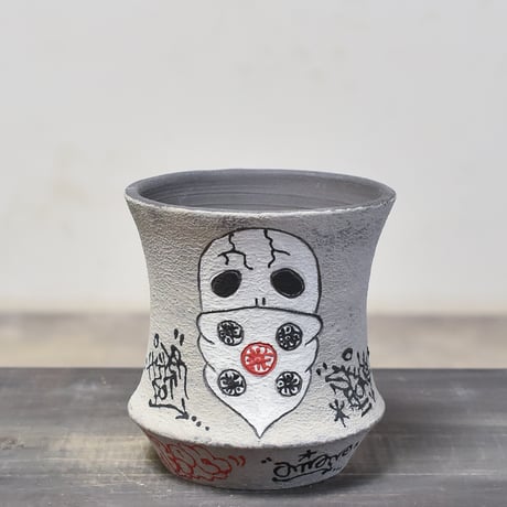 ハイパーポットクリエイター  "阿萬"【Bandana skull Pot 】RF23069