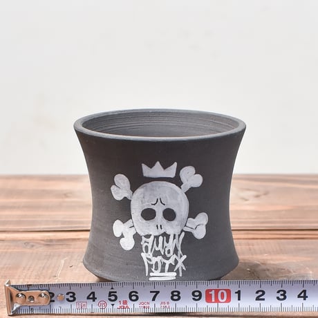 ハイパーポットクリエイター  "阿萬"【Skull pot BLACK】RFAM24018