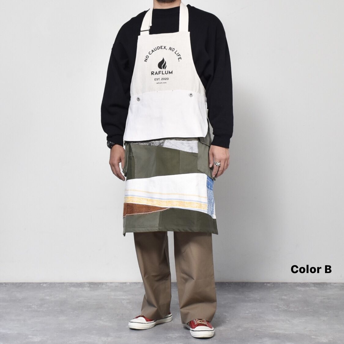 RRL ビンテージ加工　エプロン DENIM HALF APRON ヴィンテージ風デザイン ハーフエプロン RRL