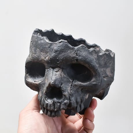 Matasuke Tatsumi（TEATOYA'S GALLERY）【Diagonal Skull pot Black】B