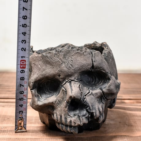 Matasuke Tatsumi（TEATOYA'S GALLERY）【Skull pot BLACK 大】RFMT24024(T)