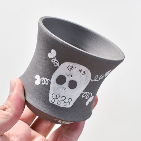 ハイパーポットクリエイター  "阿萬"【Skull pot BLACK】RFAM24018B