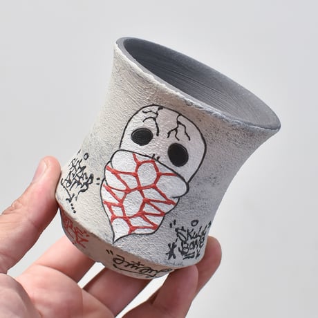 ハイパーポットクリエイター  "阿萬"【Bandana skull Pot 】RF23067