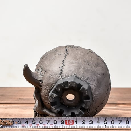 Matasuke Tatsumi（TEATOYA'S GALLERY）【Skull half face Devil pot BLACK】RFMT24008(T)
