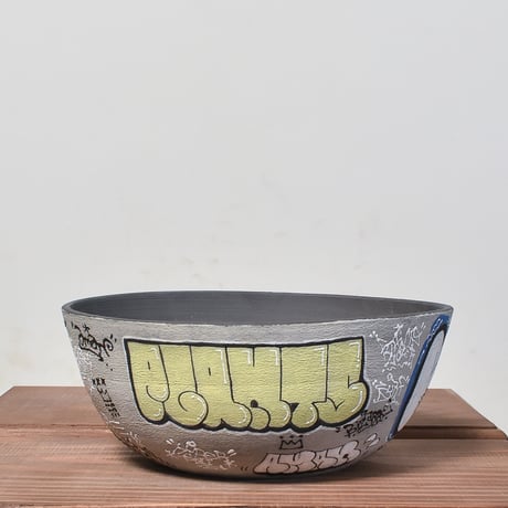 ハイパーポットクリエイター  "阿萬"【Graffiti Ceramics】大鉢 RFAM23087