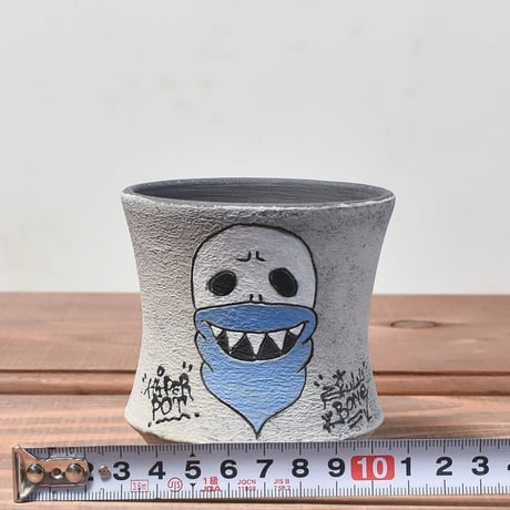 ハイパーポットクリエイター  "阿萬"【Bandana skull Pot 】RFAM23104