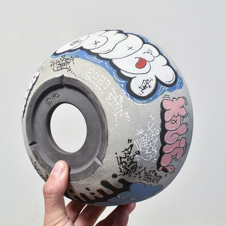 ハイパーポットクリエイター  "阿萬"【Graffiti Ceramics】大鉢 RFAM23087