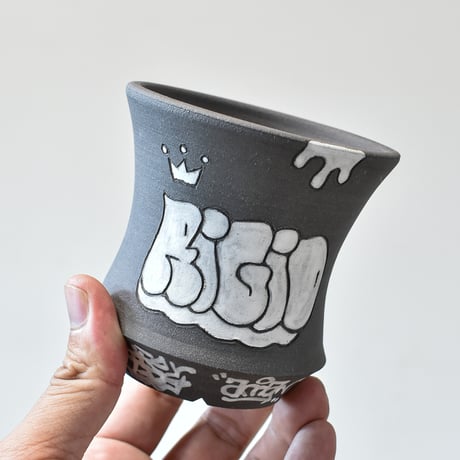 ハイパーポットクリエイター  "阿萬"【Graffiti pot  BLACK】RFAM24028 D