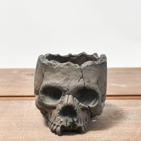 Matasuke Tatsumi（TEATOYA'S GALLERY）【Skull pot BLACK 】RFMT2409005