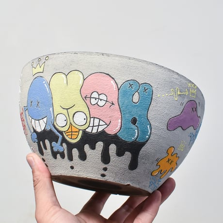 ハイパーポットクリエイター  "阿萬"【Monster Graffiti Pot 】大鉢 RFAM23088