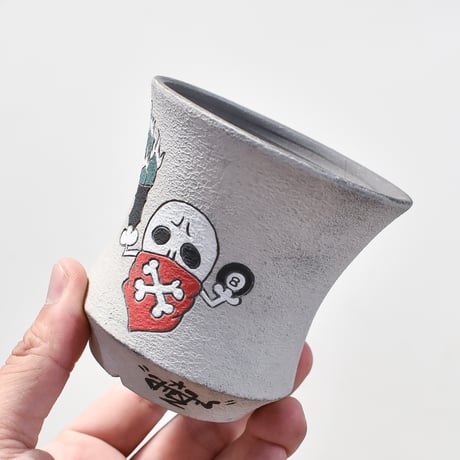 ハイパーポットクリエイター  "阿萬"【Bandanna Skull pot】RFAM24023