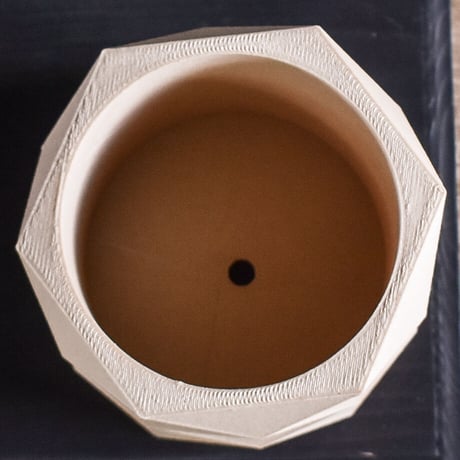MINIMUM DESIGN / ミニマムデザイン【 Set of 3 planters – Diamant Savane Croix natural M】RFMDsaven002