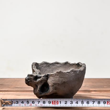 Matasuke Tatsumi（TEATOYA'S GALLERY）【Skull half face pot BLACK】RFMT24006(T)